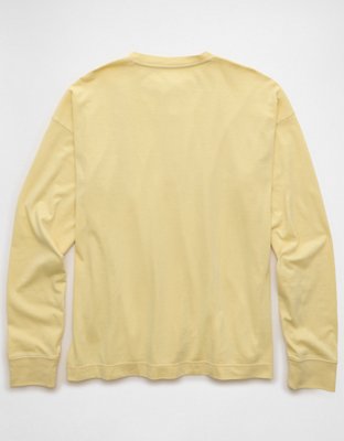 AE Boxy Fit Lightweight Henley T-Shirt