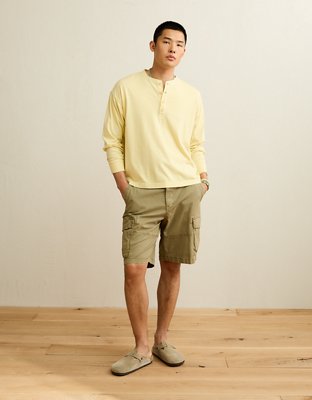 AE Boxy Fit Lightweight Henley T-Shirt
