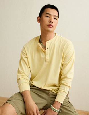 AE Boxy Fit Lightweight Henley T-Shirt from American Eagle - $34.95