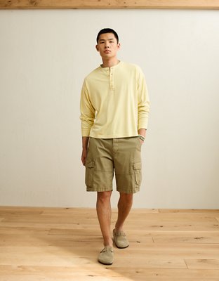 AE Boxy Fit Lightweight Henley T-Shirt