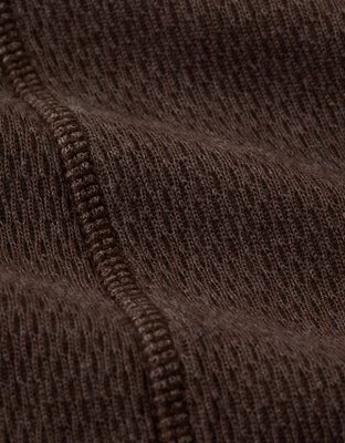 AE Boxy Fit Thermal Henley T-Shirt