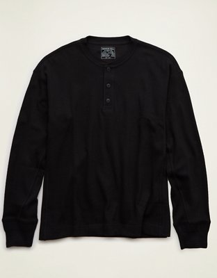 AE Boxy Fit Thermal Henley T-Shirt