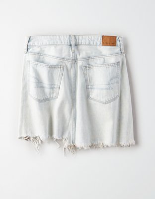 white jean skirt american eagle