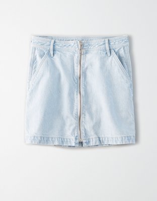 Женские юбки American Eagle AE Super High-Waisted Festival Denim Mini Skirt — фото 4