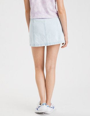 Женские юбки American Eagle AE Super High-Waisted Festival Denim Mini Skirt — фото 3
