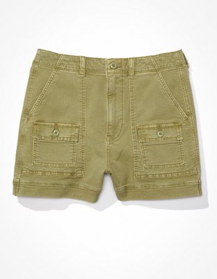 AE High-Waisted Linen Cargo Short