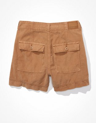 Женские брюки American Eagle AE Stretch Corduroy Highest Waist '90s Boyfriend Cargo Short — фото 4