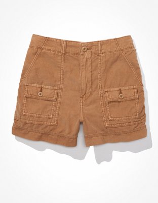 Женские брюки American Eagle AE Stretch Corduroy Highest Waist '90s Boyfriend Cargo Short — фото 3