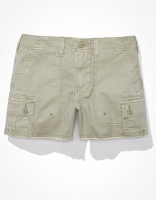 AE High-Waisted Linen Cargo Short