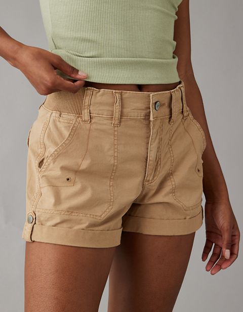 Женские брюки American Eagle AE Snappy Stretch 4" Perfect Cargo Short