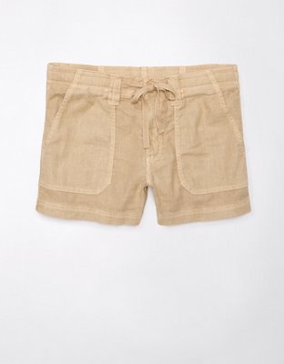 AE Dreamy Drape Linen-Blend Carpenter Short