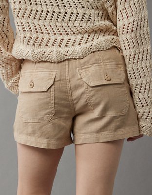 AE Dreamy Drape Linen-Blend Carpenter Short