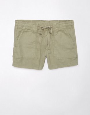 AE Dreamy Drape Short estilo Carpintero de Mezcla de Lino