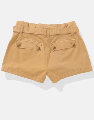 AE Stretch Super High-Waisted Paperbag Short