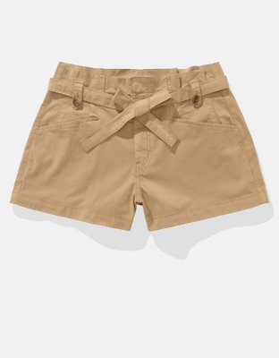 AE Stretch Super High-Waisted Paperbag Short