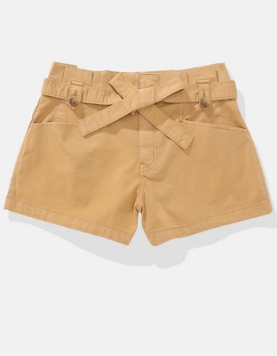 AE Stretch Super High-Waisted Paperbag Short