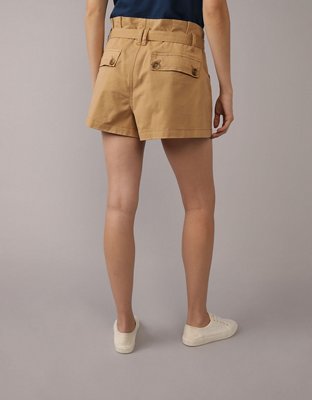 AE Stretch Super High-Waisted Paperbag Short