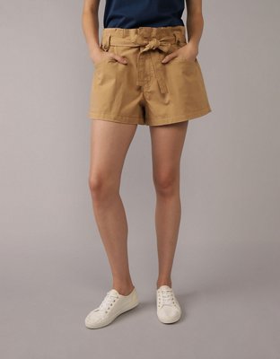 AE Stretch Super High-Waisted Paperbag Short