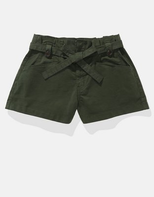 AE Stretch Super High-Waisted Paperbag Short