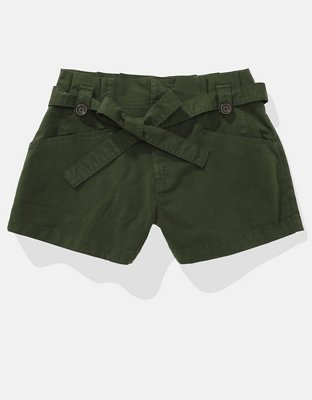 AE Stretch Super High-Waisted Paperbag Short