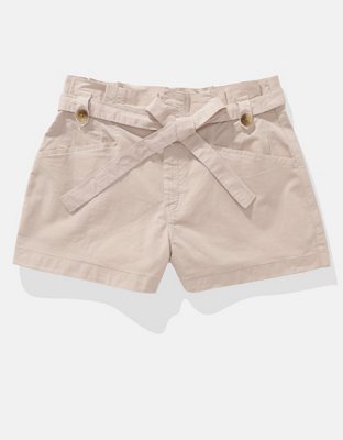 AE Stretch Super High-Waisted Paperbag Short