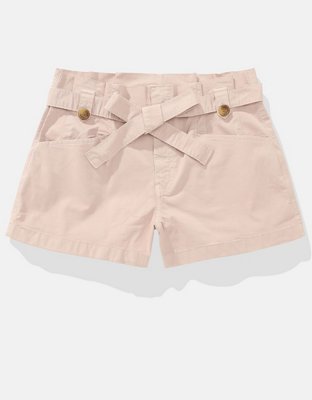 AE Stretch Super High-Waisted Paperbag Short