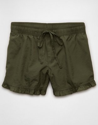 AE Stretch High-Waisted Ruffle Hem Short