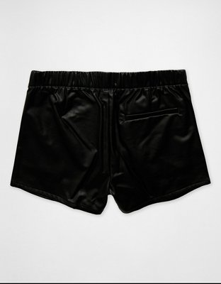 AE High-Waisted Faux Leather Short