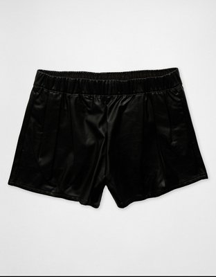 AE High-Waisted Faux Leather Short