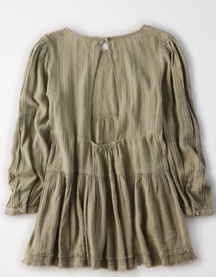 AE Long Sleeve Babydoll Top