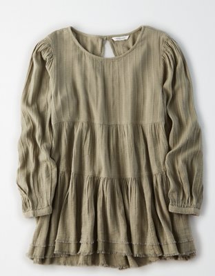 AE Long Sleeve Babydoll Top