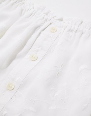 AE Puff Sleeve Button-up Blouse