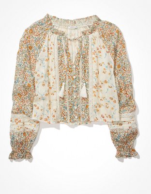Женские блузки American Eagle AE Floral Button-Up Blouse — фото 3