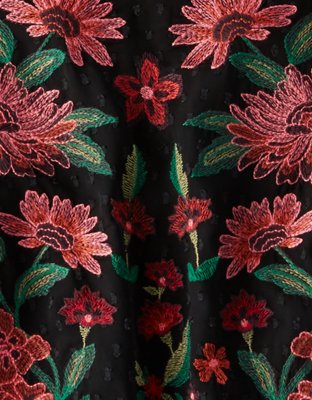 Женские топы American Eagle AEO Embroidered Peplum Top — фото 4