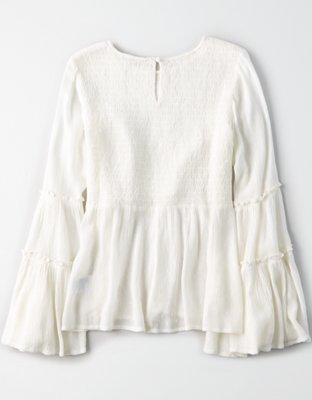 AE Solid Smocked Tunic