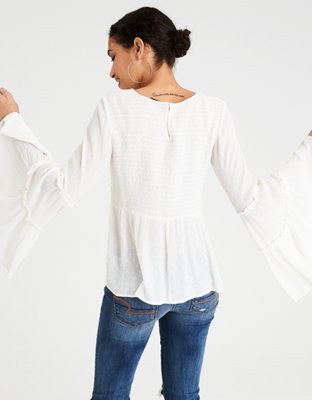 AE Solid Smocked Tunic