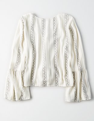 Женские топы American Eagle AE Tie Front Top — фото 4