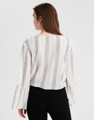 Женские топы American Eagle AE Tie Front Top — фото 2