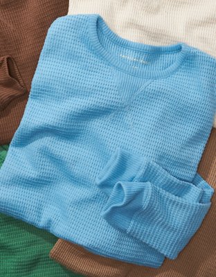 AE Oversized Long-Sleeve Plush T-Shirt