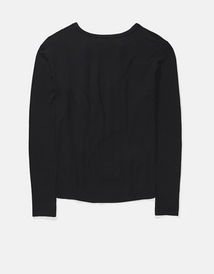 AE Soft & Sexy Long-Sleeve V-Neck Tee