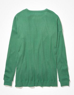 AE Oversized Long-Sleeve Plush T-Shirt