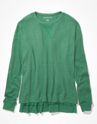 AE Oversized Long-Sleeve Plush T-Shirt