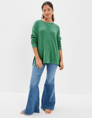 AE Oversized Long-Sleeve Plush T-Shirt