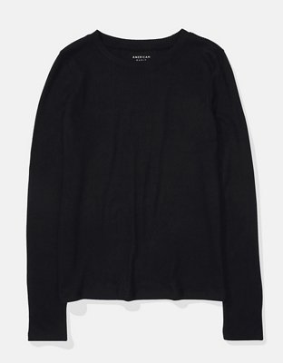 Женские футболки American Eagle AE Plush Long-Sleeve Tee — фото 3