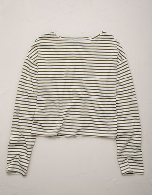 AE77 Long-Sleeve Boatneck Shirt | American Eagle