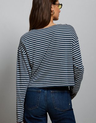AE77 Long-Sleeve Boatneck Shirt | American Eagle
