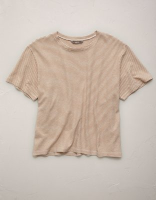AE77 Premium T-shirt de Mezcla de Lino