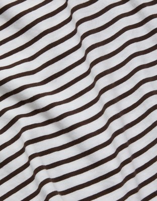 Женская футболка American Eagle AE77 Cap-Sleeve, цвет: Коричневый — фото 6