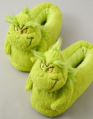 Grinch slippers for adults on sale