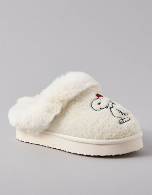 AE Pantuflas sin Talón de Invierno de Snoopy